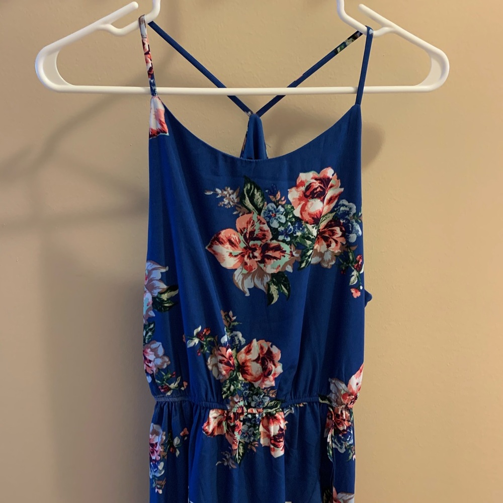 Razor back floral dress